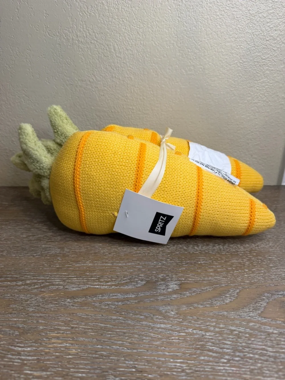 2pk Easter Carrot Shaped Throw Pillow - Spritz